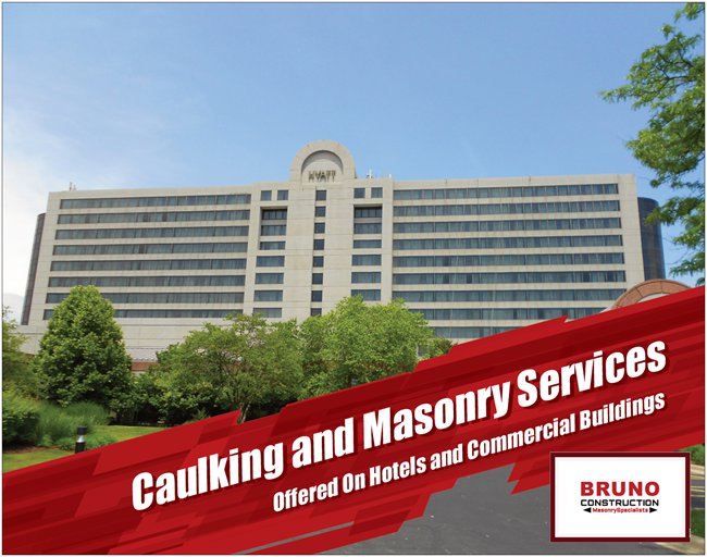 caulking and masonry services offered on hotels and commercial buildings