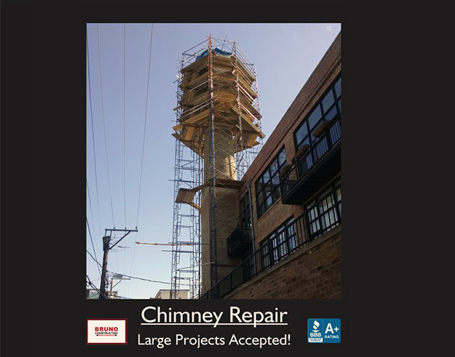 building getting their chimney repair