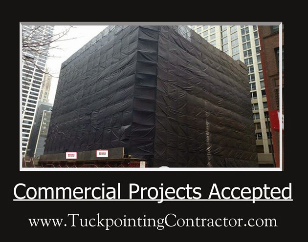 commercial projects accepted with black tarp all over it