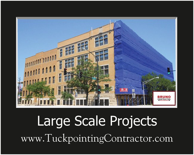 large scale projects with big buildings in the background