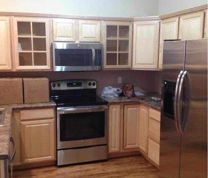 inside kitchen after fire restoration service by servpro evergreen chicago