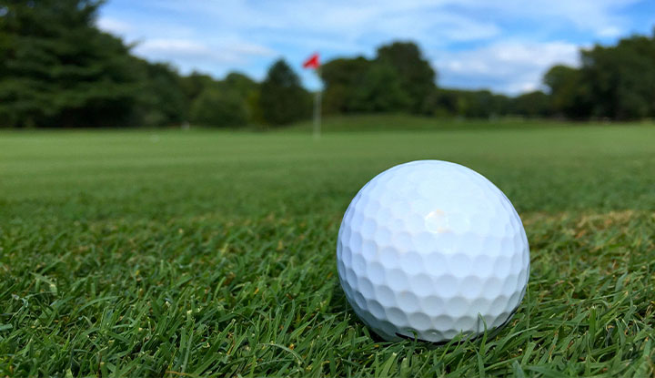 golf ball on course