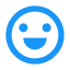 blue smiley face