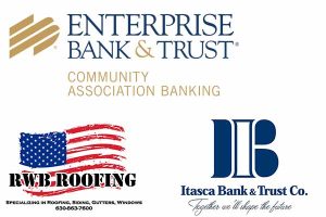 three sponsor logos