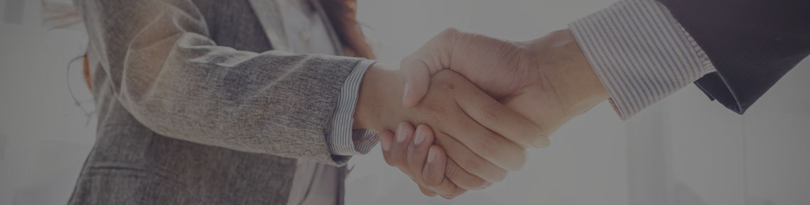 Two people shaking hands