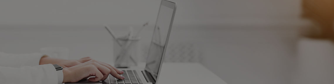 a person using a laptop