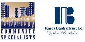 Community Specialists and Itasca Bank logos