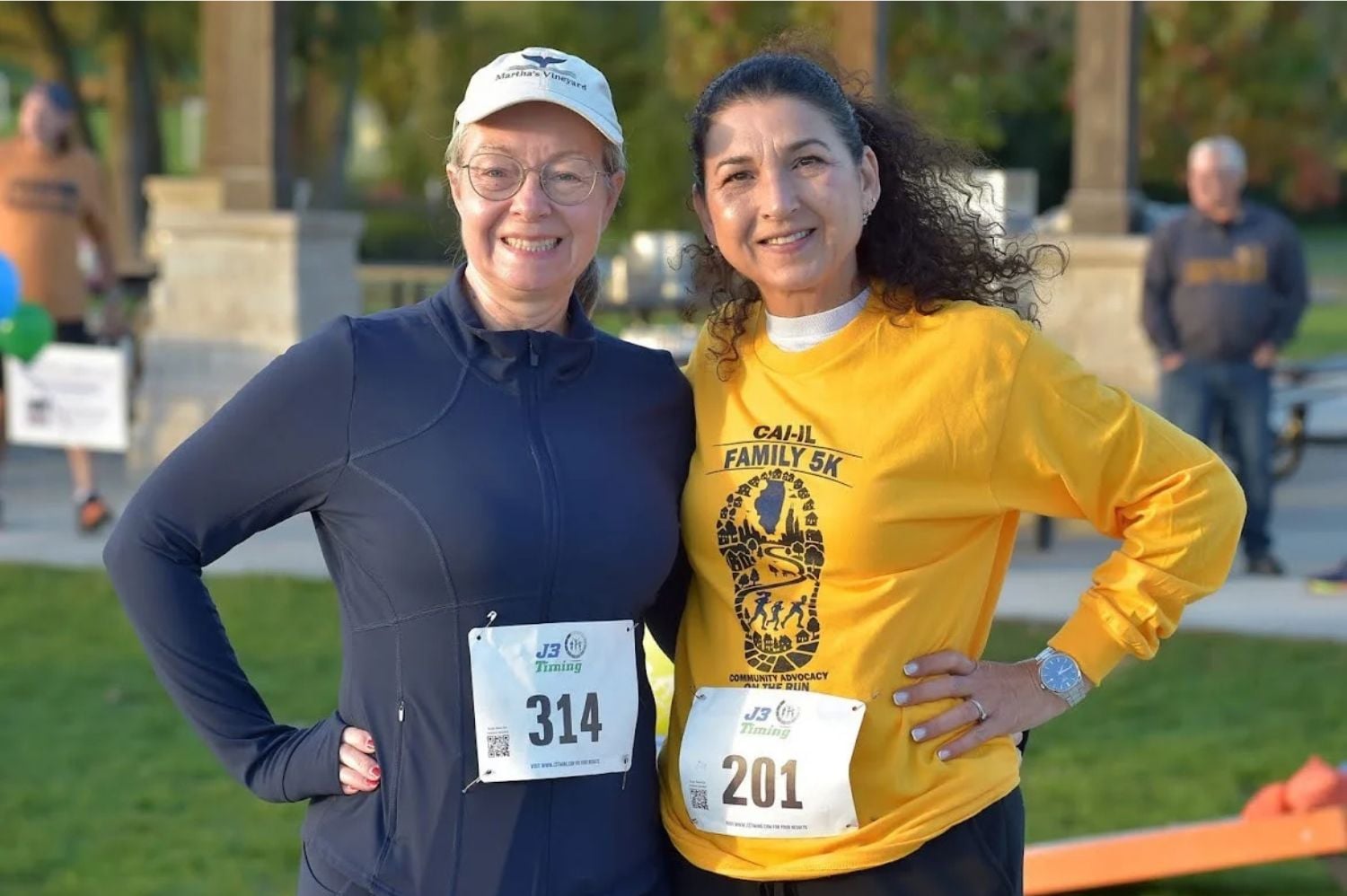 Two participants at the 2nd Annual CAI-IL Family 5K